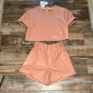 BuddyLove size medium vegan leather set new with tags